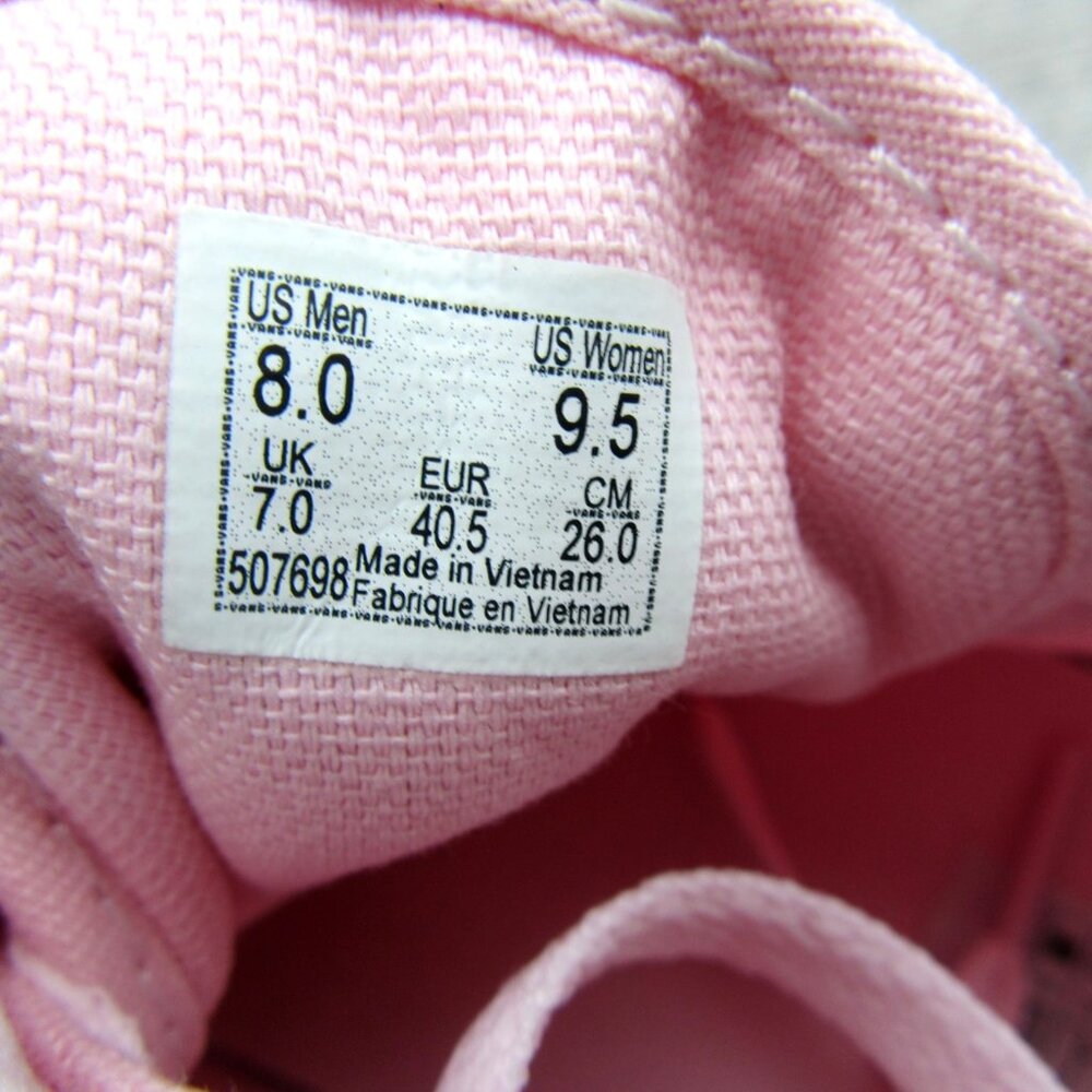 Vans Old Skool Pastel Mono Pink Mens Size 8 / Womens Size 9.5 NEW - Picture 10 of 13